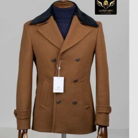 Brown Coat with black fur on shoulders