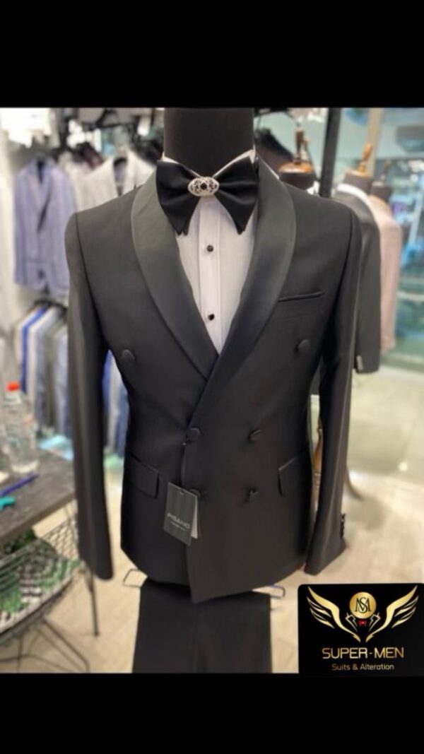 Black Double breasted Suit