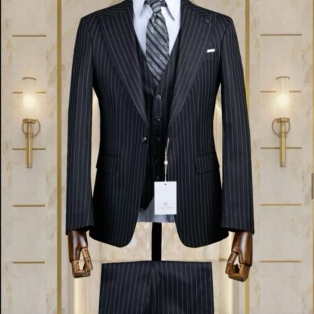 Black Suit with pinstrips