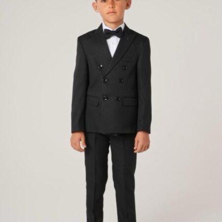 Black Double Breasted Suit